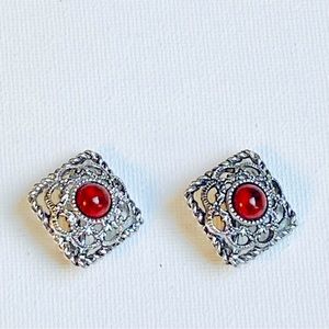 Sarah Coventry Vintage INCA FIRE Clip-On Earrings